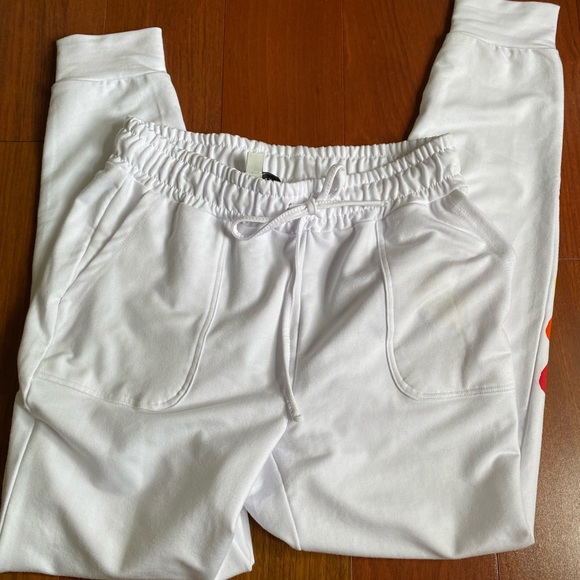 NWOT - Rae Dunn rainbow heart casual joggers Sz S - Picture 7 of 10